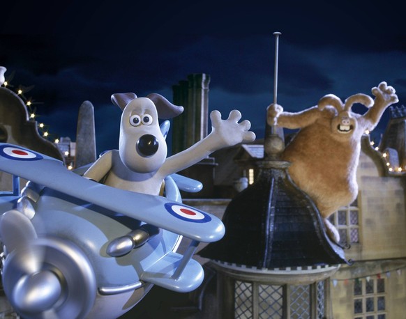 Bildnummer: 55149878 Datum: 05.10.2005 Copyright: imago/EntertainmentPictures
2005 - Wallace and Gromit in The Curse of the Were-Rabbit - Movie Set Oct 05, 2005; Hollywood, CA, USA; Image from the ani ...
