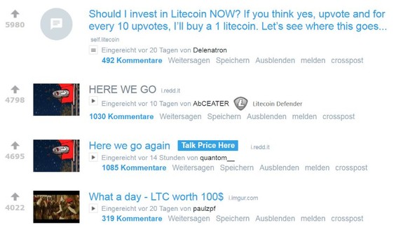 Praktisch jede grössere Kryptowährung hat auf Reddit ein eigenes Unterforum. Darin üben sich die Mitglieder vor allem in Selbstbestärkung, das richtige Investment getätigt zu haben. Sie hoffen, dass d ...
