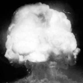 Der erste Atompilz: Atomtest bei Alamogordo.&nbsp;