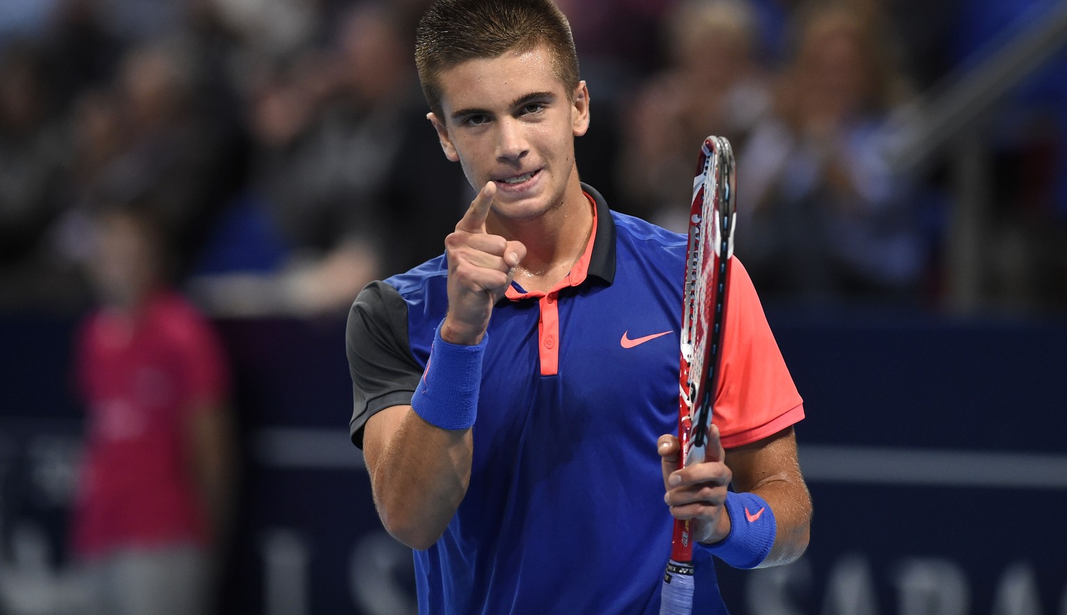 Borna Coric katapultiert sich in Basel ins Bewusstsein der Tennisfans.