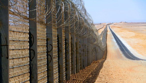 Projektname «Hourglass» (Stundenglas): Ein 230 Kilometer langer Zaun an der Grenze zu Ägypten.