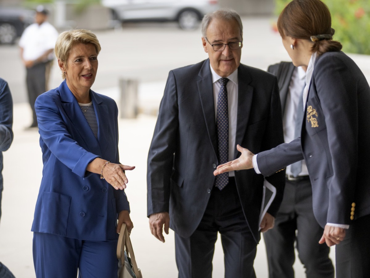 Karin Keller-Sutter et Guy Parmelin ont rencontr