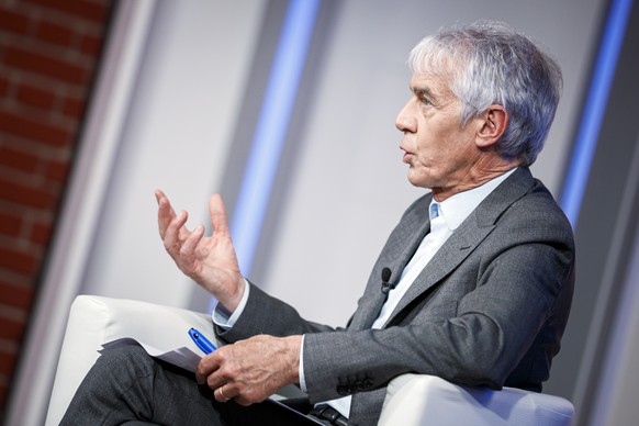 Martin Vetterli, President l&#039;Ecole Polytechnique Federale de Lausanne, EPFL, attend pour s&#039;exprimer lors d&#039;une conference de presse au sujet d&#039;un accord lemanique entre le Canton d ...