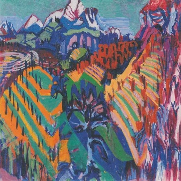 «Rebberge im Tessin» von Albert Müller, Öl auf Leinwand, 1925.
https://commons.wikimedia.org/wiki/File:Albert_M%C3%BCller_-_Rebberge_im_Tessin.jpeg#/media/File:Albert_M%C3%BCller_-_Rebberge_im_Tessin. ...