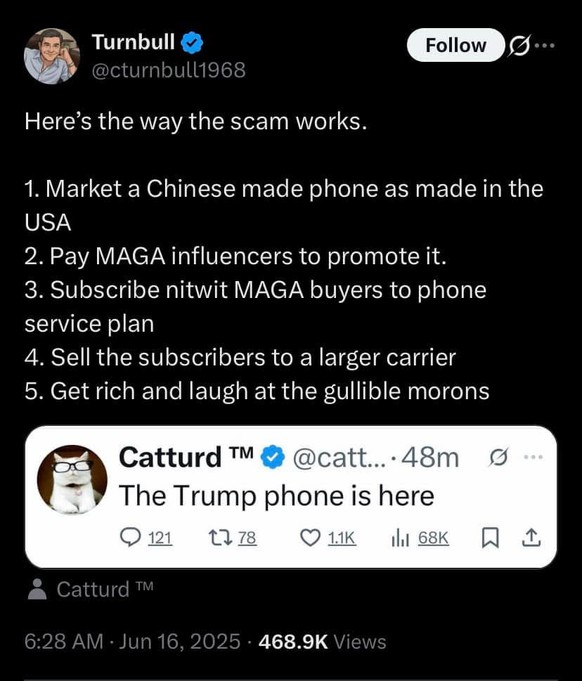 Trump Mobile Beschiss