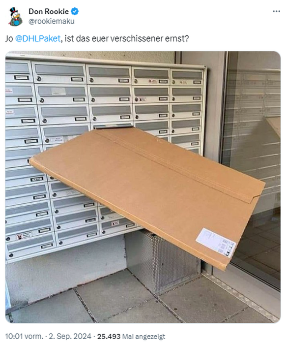 Die lustigsten Fails der Woche: Das Paket im Briefkasten