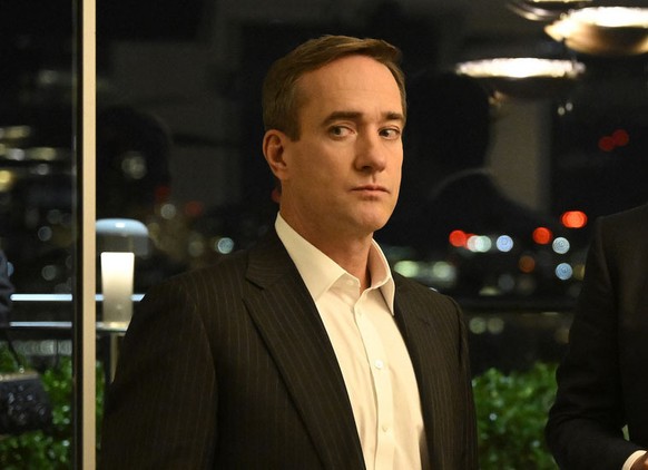 This image released by HBO shows Matthew Macfadyen in a scene from &quot;Succession&quot; (HBO via AP)