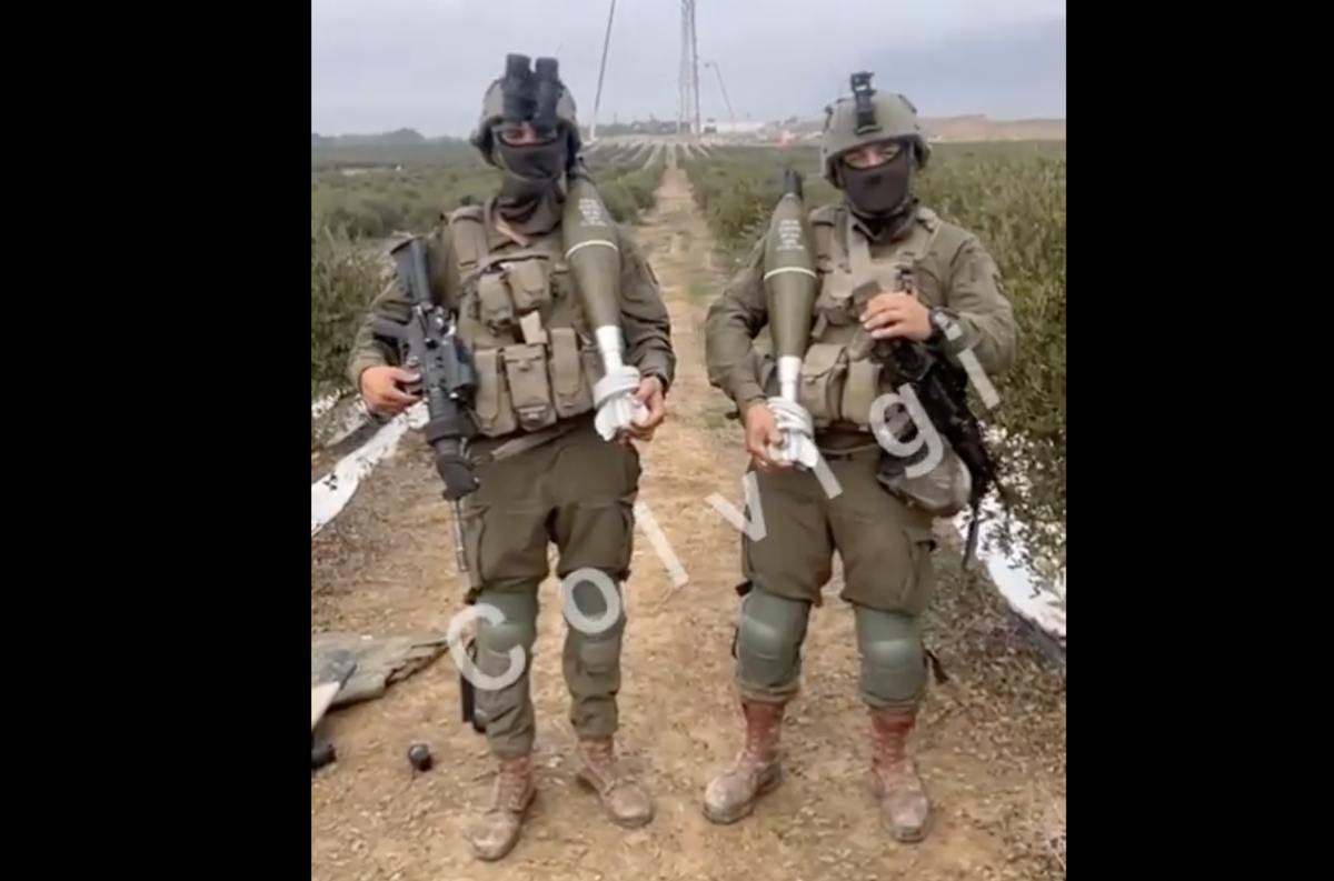 Deux soldats supposément franco-israéliens.