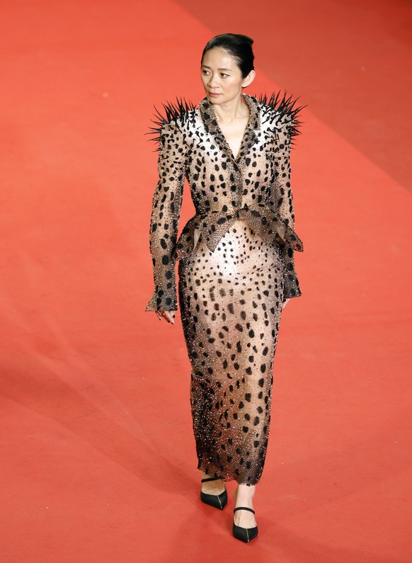 epa12965506 Feature Films Jury Member Chloe Zhao attends the premiere of 'Paper Tiger' during the 79th annual Cannes Film Festival, in Cannes, France, 16 May 2026. The film festival runs fro ...