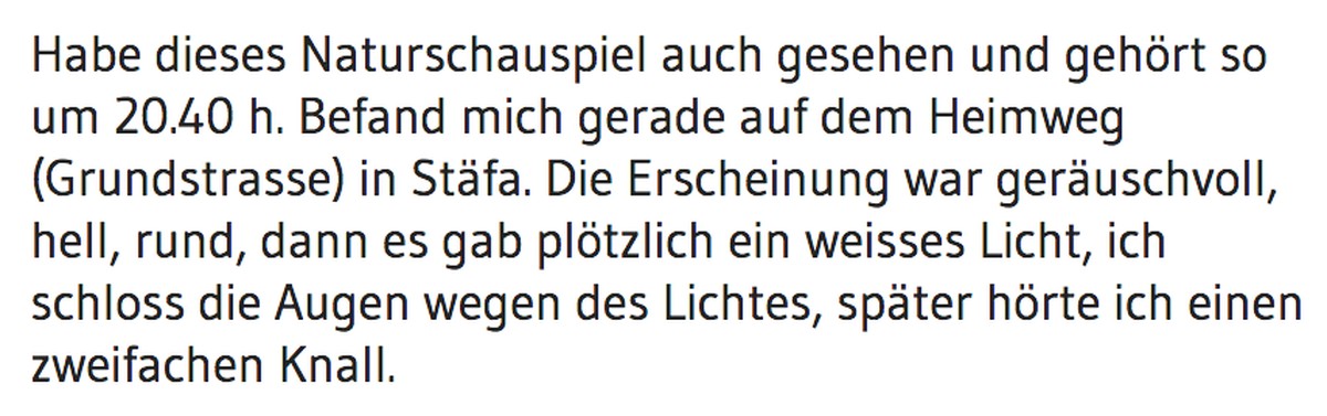 Augenzeugenbericht