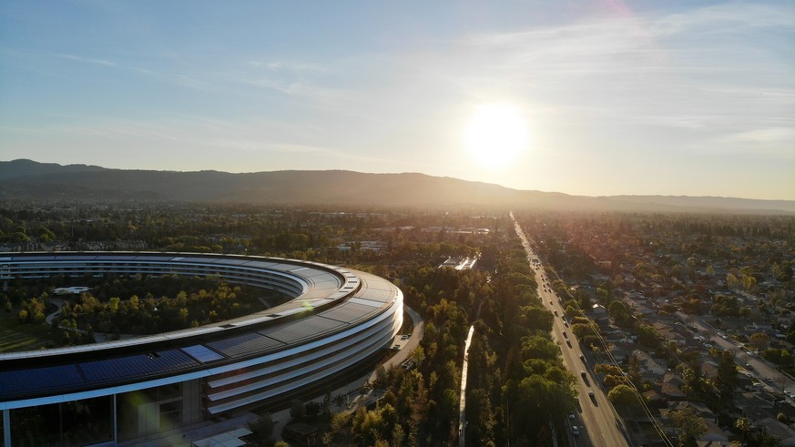 Das neue Apple-Hauptquartier in Cupertino (Kalifornien).