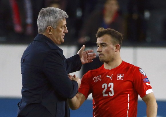 Der Coach und sein Star: Petkovic und Shaqiri.