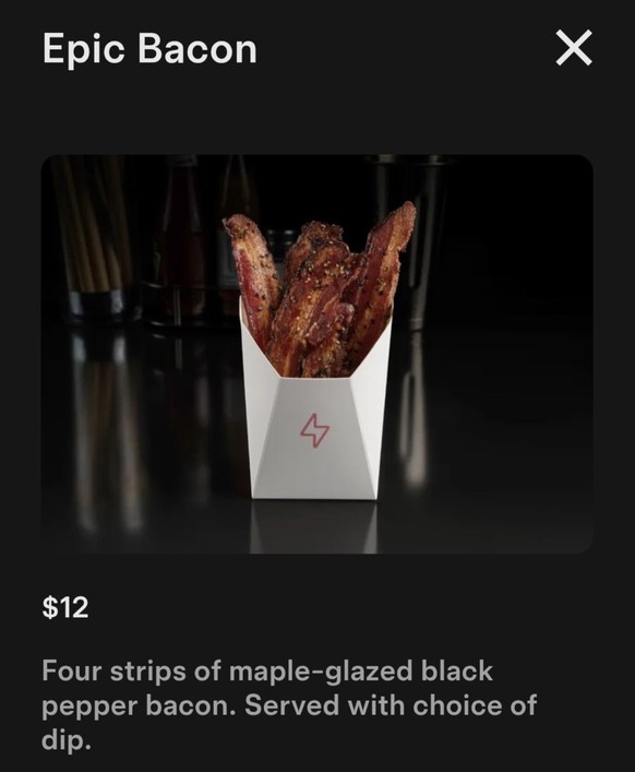 &quot;Epic Bacon&quot; im Tesla Diner in Los Angeles (Juli 2025)