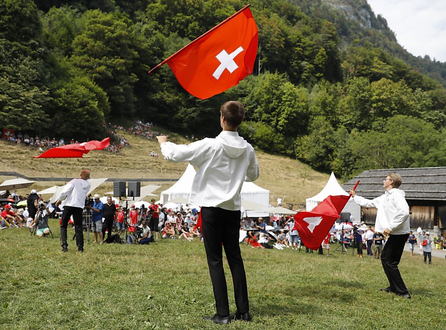 Folklore, Lampions, Feuerwerk und Reden von Bundesrätinnen und Bundesräten gehören zur Bundesfeier. (Archivbild)