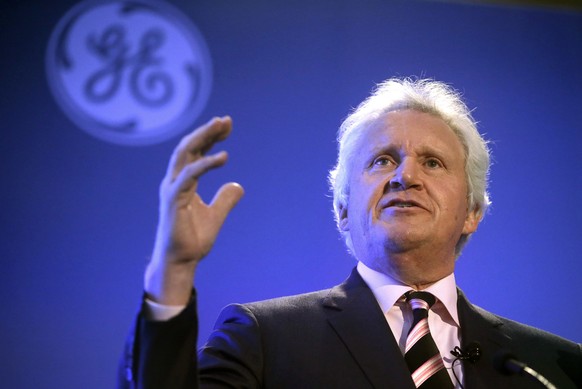 General Electric CEO Jeff Immelt speaks during a news conference in Boston, Monday, April 4, 2016, held to unveil more details about GE&#039;s move to the city. GE is pledging to spend $50 million on  ...