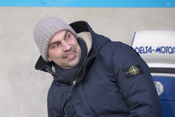 Der Trainer des FC Luzern Markus Babbel beim Super League Meisterschaftsspiel zwischen dem FC Luzern und den BSC Young Boys vom Sonntag 17. Dezember 2017 in Luzern. (KEYSTONE/Urs Flueeler)