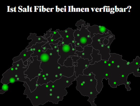 Auf der <a href="https://fiber.salt.ch/de/eligibility-de/#/" target="_blank">Salt-Website kann man anhand der Wohnadresse prüfen</a>, ob man das mit 10 Gbit pro Sekunde ultraschnelle Internet überhaupt nutzen kann.
