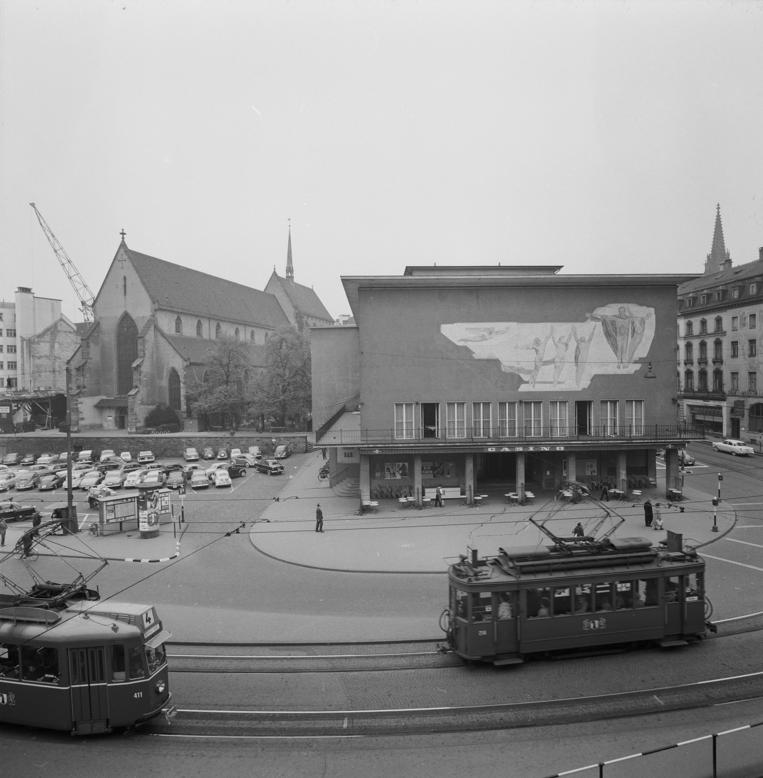 Der Barfüsserplatz 1957.<br data-editable="remove">
