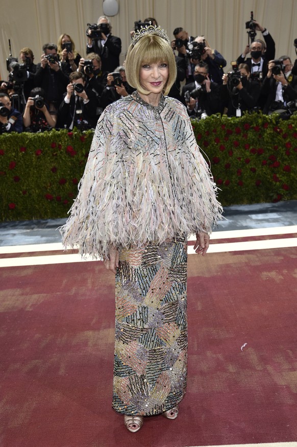 Anna Wintour attends The Metropolitan Museum of Art&#039;s Costume Institute benefit gala celebrating the opening of the &quot;In America: An Anthology of Fashion&quot; exhibition on Monday, May 2, 20 ...