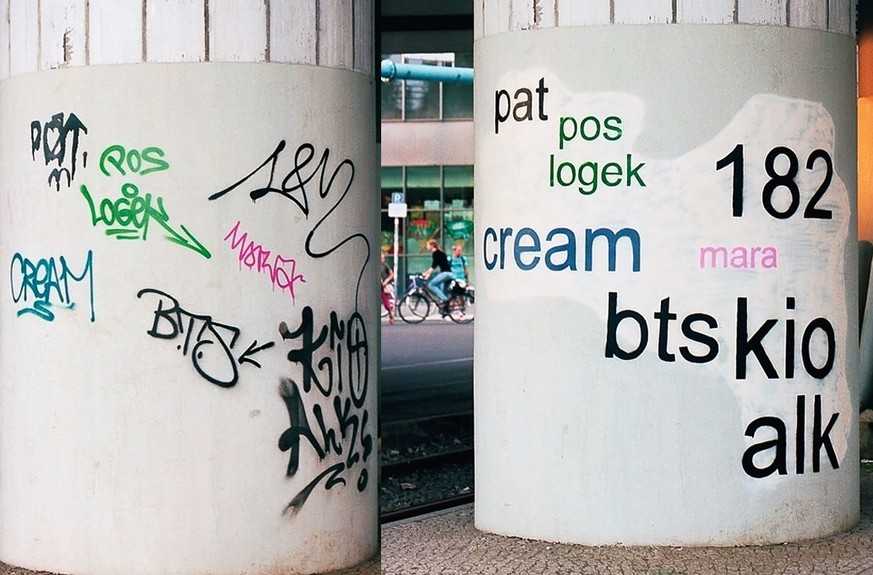 Ordentlich! Künstler macht wilde Graffitis leicht lesbar