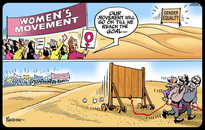 Karikatur zum internationalen Frauentag