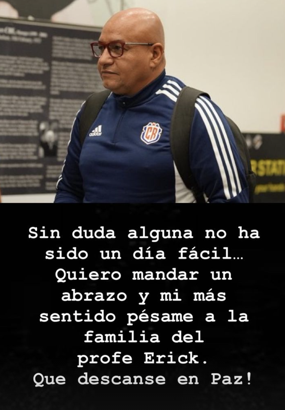 Der Torhüter Keylor Navas drückt auf Instagram sein Beileid aus