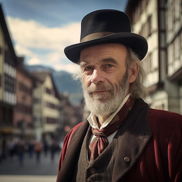 KI Midjourney erstellt typische Menschen aus den Kantonen: St.Gallen.