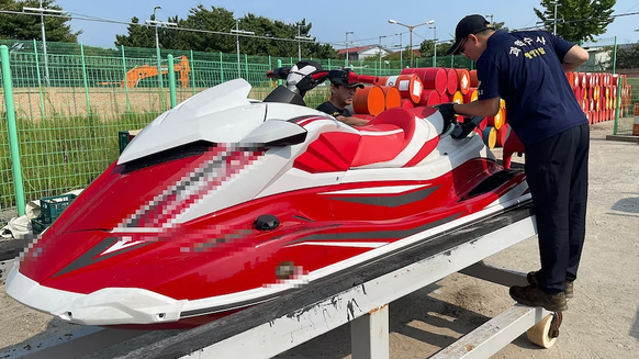 Mit diesem Jetski legte der Mann über 300 Kilometer auf See zurück.