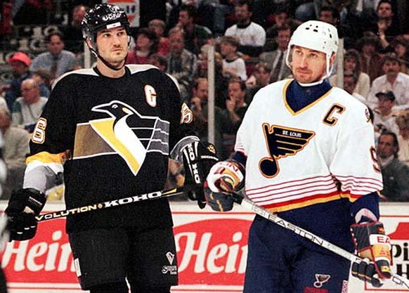 Mario Lemieux und Wayne Gretzky schrieben Geschichte.