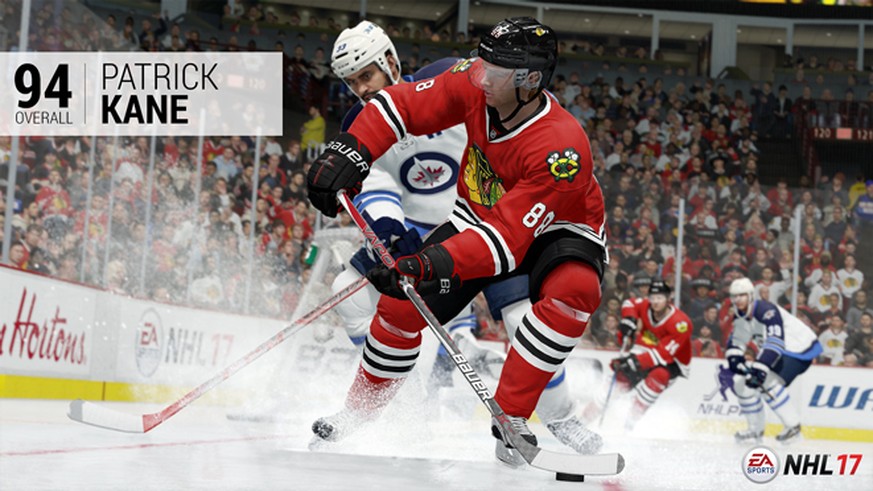 Patrick Kane ist im neuen NHL-Game der beste Spieler, der je in der Schweiz gespielt hat.