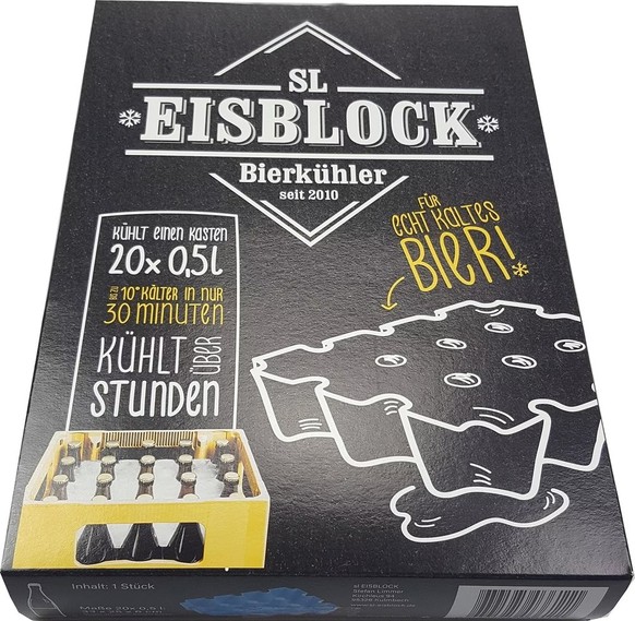 Eisblock Bierkühler