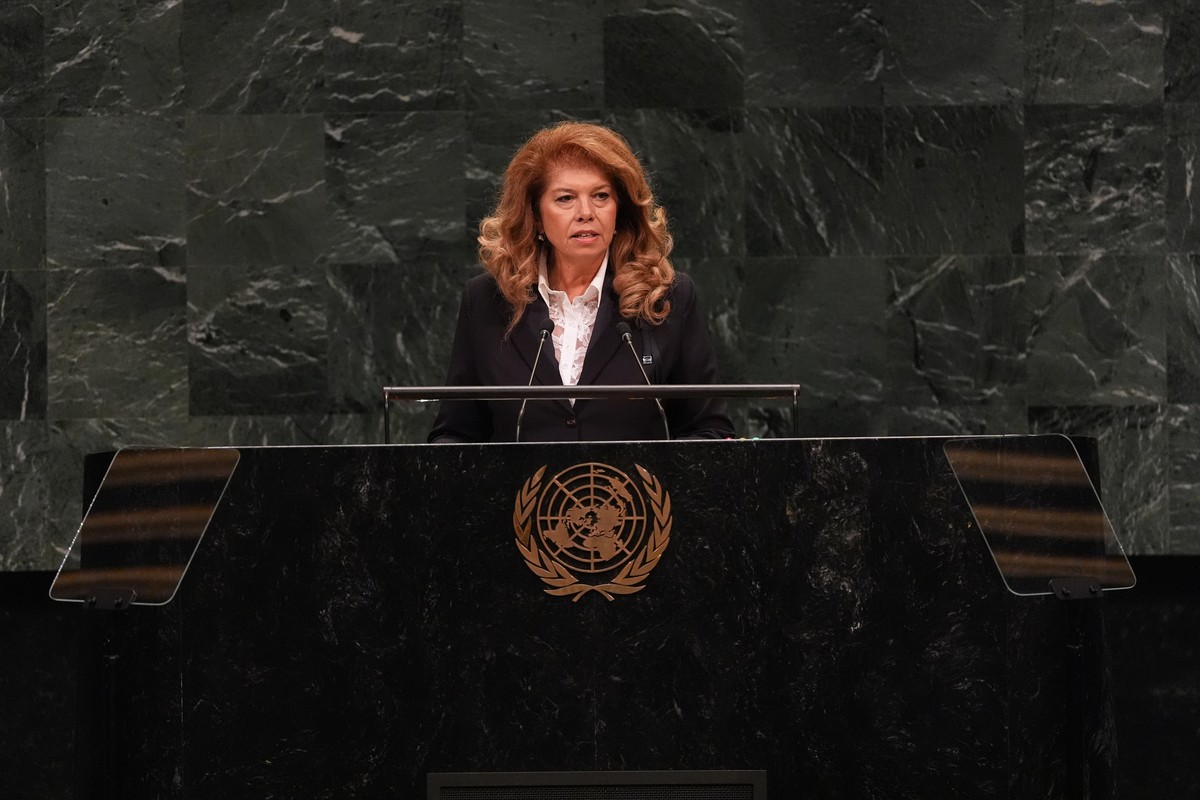 Bulgaria's President Iliana Iotova speaks during the 81st session of the United Nations General Assembly at United Nations headquarters, Wednesday, Sept. 23, 2026. (AP Photo/Heather Khalifa)
Ilia ...