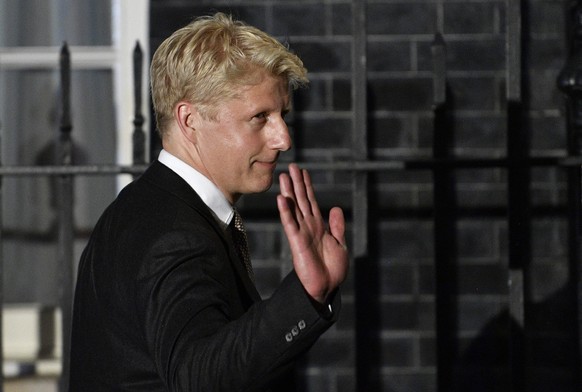 epa07819255 (FILE) - New Business and Engery Minister Jo Johnson arrives as British Prime Minister Boris Johnson begins his new term at Downing Street in London, Britain, 24 July 2019, reisssued 05 Se ...