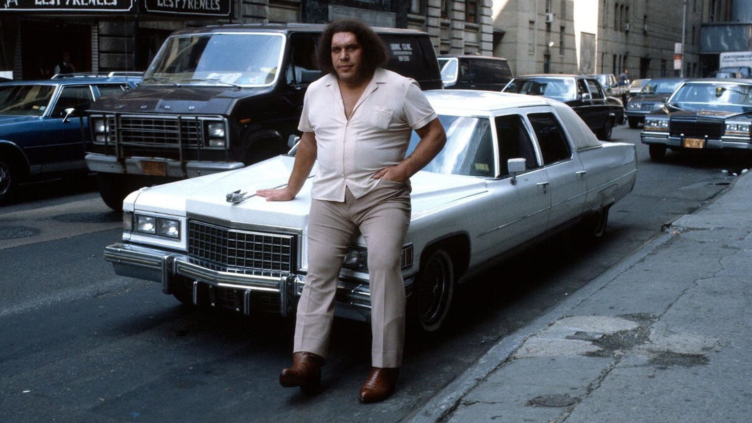 Andrea the Giant With His 1975 Cadillac Limo