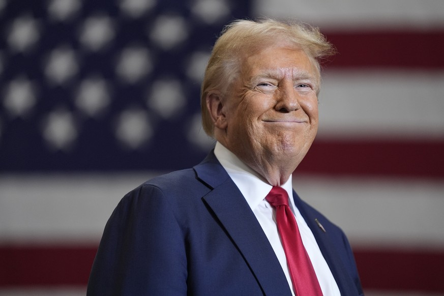 FILE - Then-Republican presidential nominee former President Donald Trump speaks during a campaign event, Wednesday, Sept. 25, 2024, in Mint Hill, N.C. (AP Photo/Evan Vucci, File)
Donald Trump
