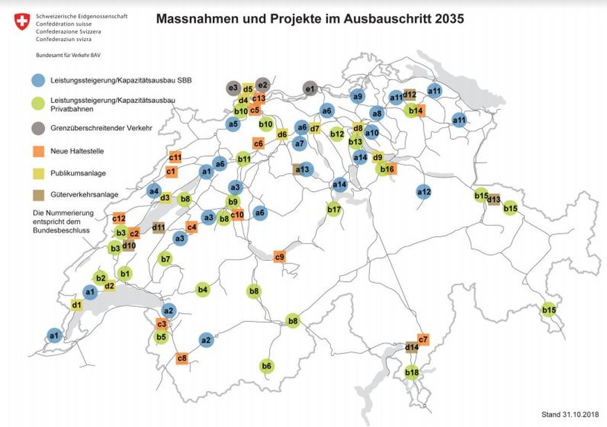 Die Massnahmen und Projekte im Überblick.