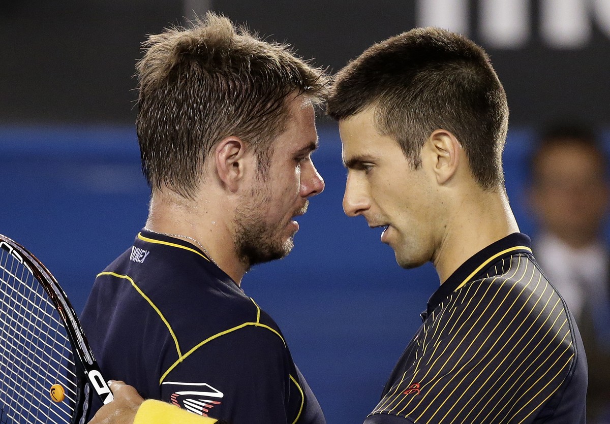 An den Australian Open 2014 konnte Wawrinka Djokovic mehr als nur die Stirn bieten.
