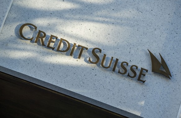 ARCHIVBILD ZUM VERLUST UND DEN UMSTRUKTURIERUNGEN BEI DER CREDIT SUISSE --- Das Logo der Credit Suisse anlaesslich einer Medienkonferenz der Credit Suisse zur lancierung ihres neuen digitalen Angebote ...