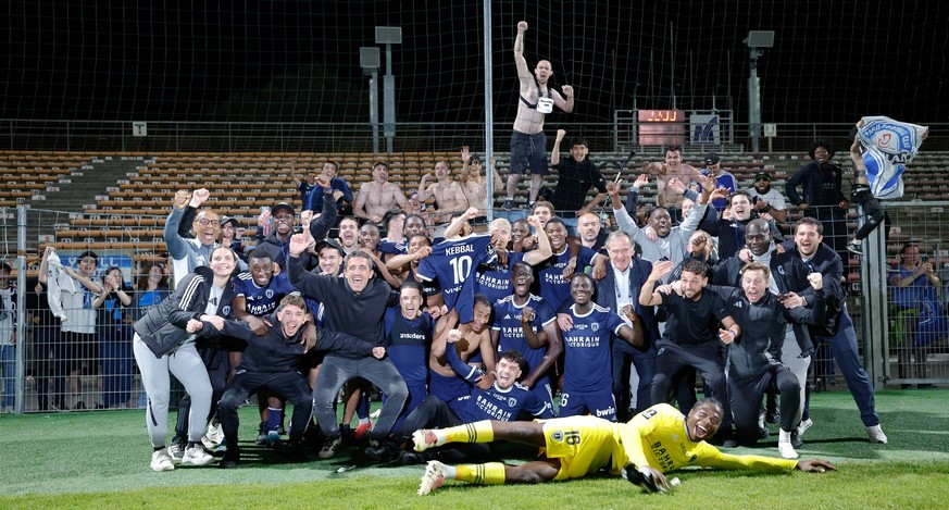 FC Martigues v Paris FC - Ligue 2 BKT 2024/2025 Equipe de football du Paris Fc PFC during the Ligue 2 BKT match between Martigues and Paris at Stade Francis-Turcan on May 2, 2025 in Martigues, France. ...