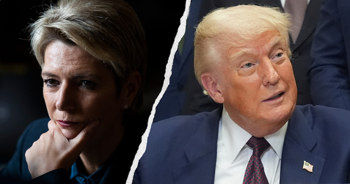 Karin Keller-Sutter et Donald Trump.