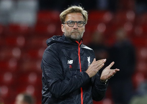 Britain Football Soccer - Liverpool v Manchester United - Premier League - Anfield - 17/10/16
Liverpool manager Juergen Klopp before the match
Reuters / Phil Noble
Livepic
EDITORIAL USE ONLY. No u ...