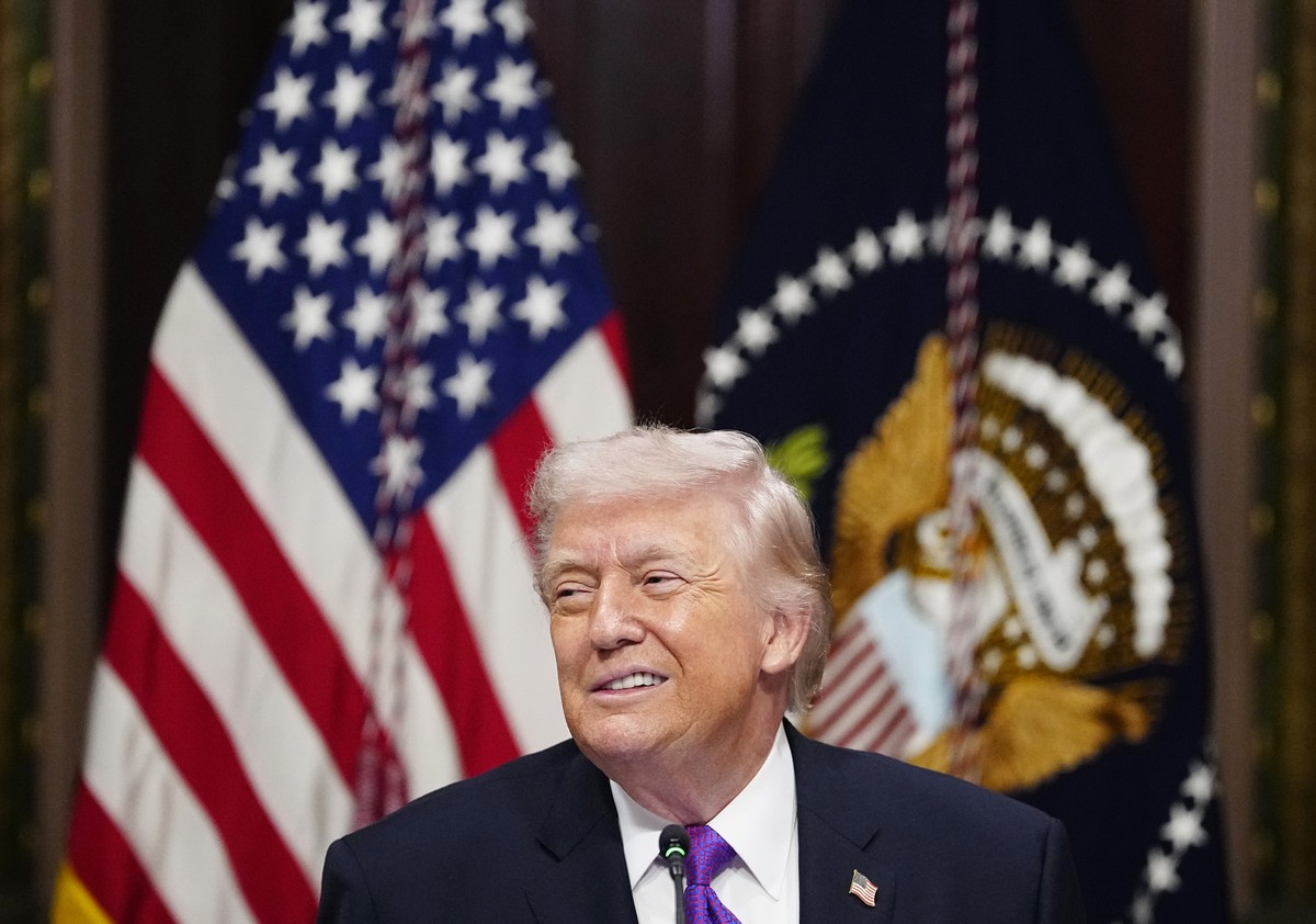 epa12795296 President Donald Trump speaks during a roundtable on the Ratepayer Protection Pledge in the Indian Treaty Room in the Eisenhower Executive Office Building near the White House in Washingto ...