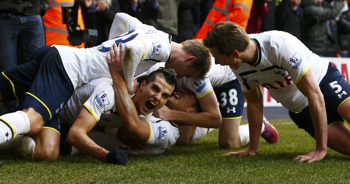 Harry Kane (ganz unten) versetzt die Spurs regelmässig in Ekstase.