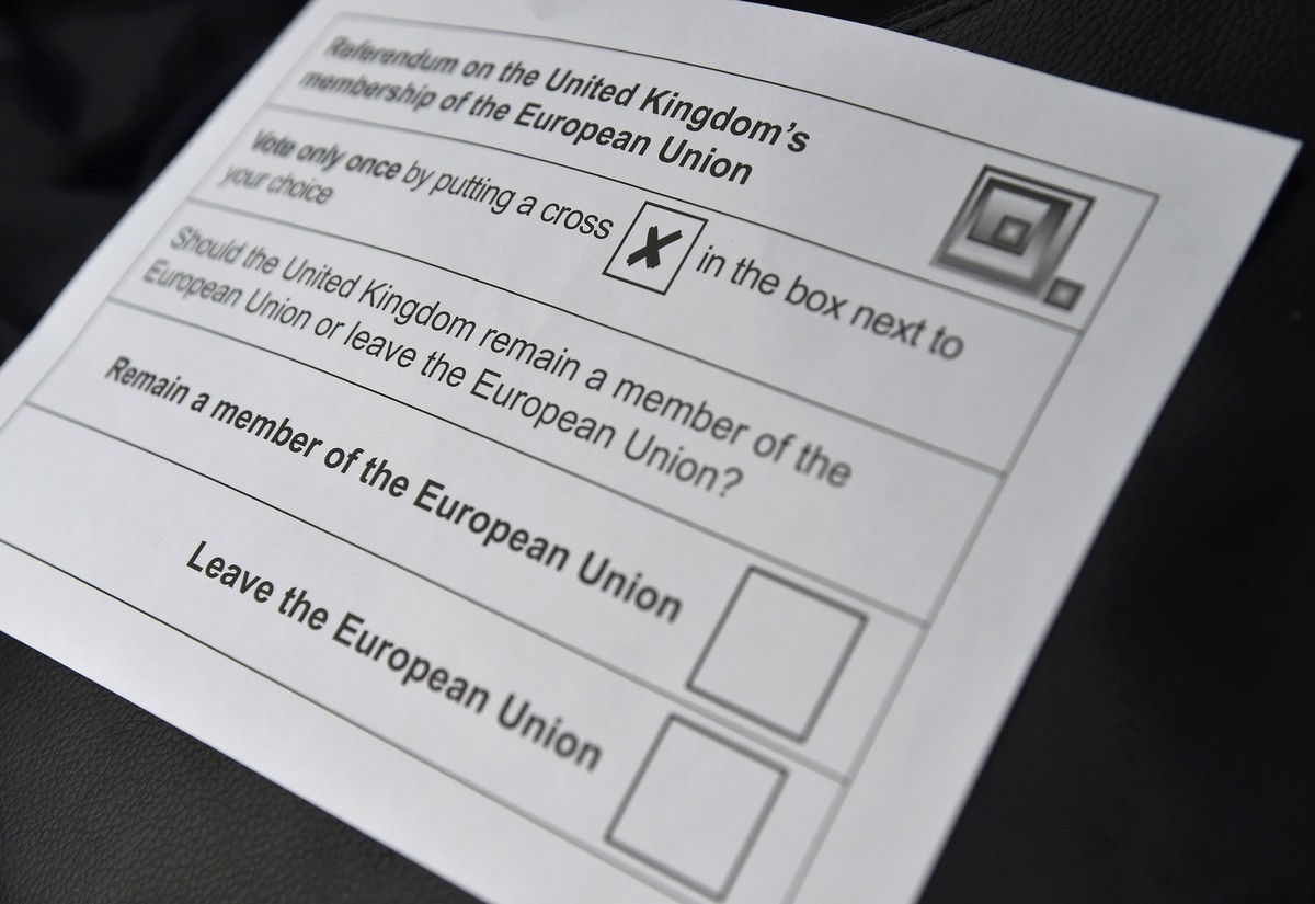 Der Stimmzettel für das Votum am 23. Juni.