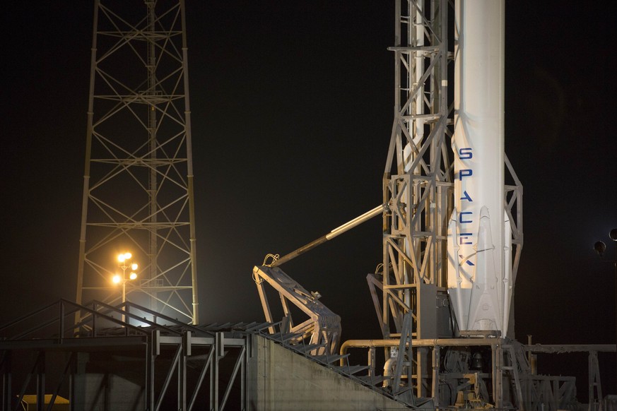 Die «Falcon 9»-Rakete ist startbereit.