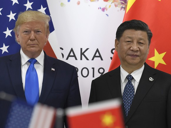 Da herrschte noch so etwas wie Minne: US-Präsident Donald Trump und sein chinesischer Amtskollege Xi Jinping am G-20-Gipfel in Osaka. (Archivbild)