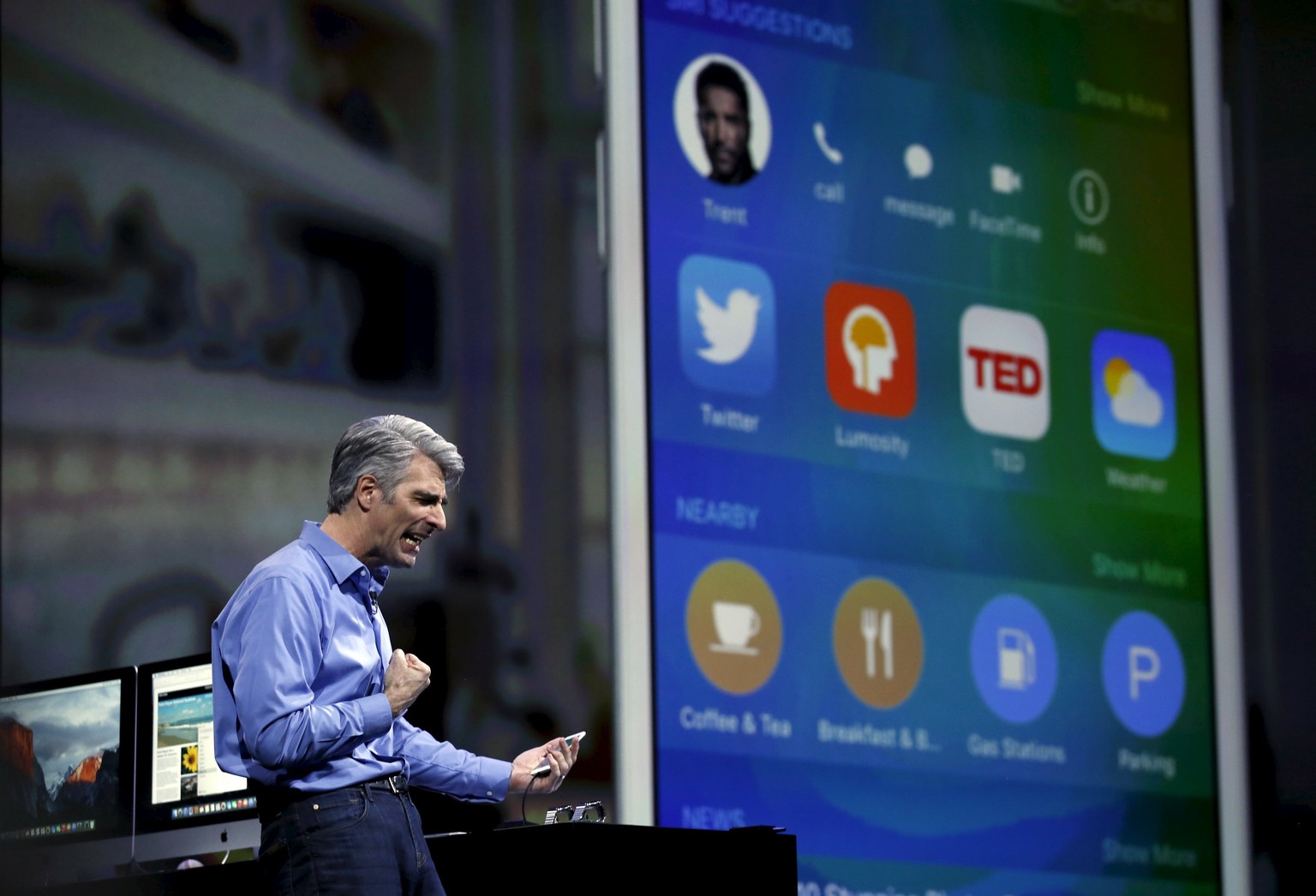 Craig Federighi, Senior Vice President für Software-Entwicklung bei Apple. Der geborene Showman.