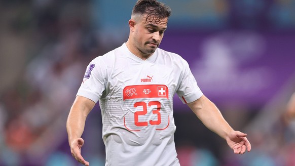 Football - FIFA World Cup, WM, Weltmeisterschaft, Fussball - Round of 16 - Portugal v Switzerland 6th December 2022 - FIFA World Cup - Round of 16 - Portugal v Switzerland - Xherdan Shaqiri of Switzer ...