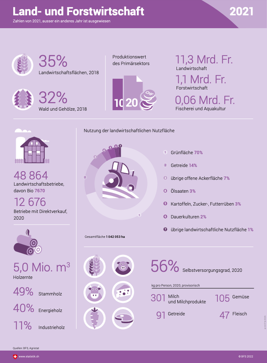 Schweiz in Infografiken 2022