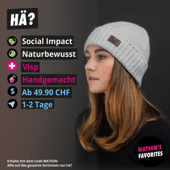 Das "made in switzerland" Beanie von hä?